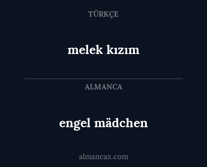 melek kızım - engel mädchen