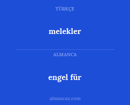engel für - melekler