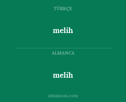 melih - melih