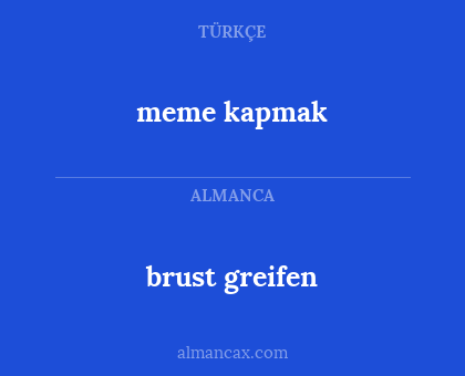 brust greifen - meme kapmak