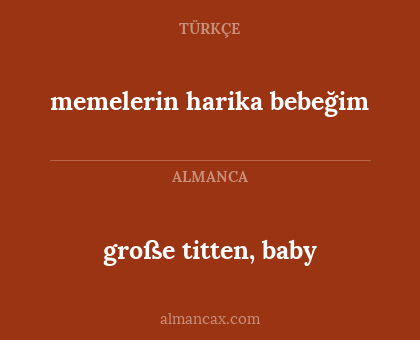 memelerin harika bebeğim - große titten, baby