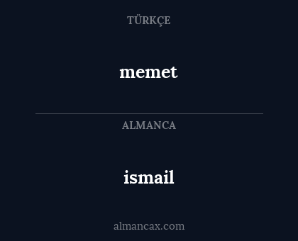 ismail - memet