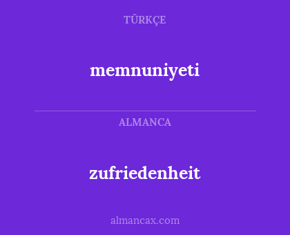 memnuniyeti - zufriedenheit