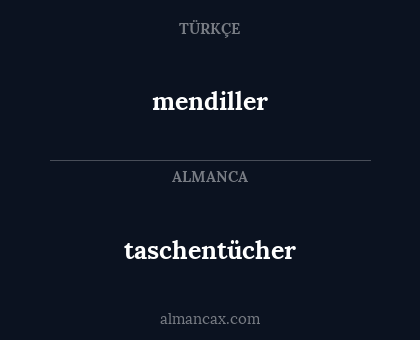 mendiller - taschentücher