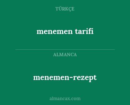 menemen tarifi - menemen-rezept