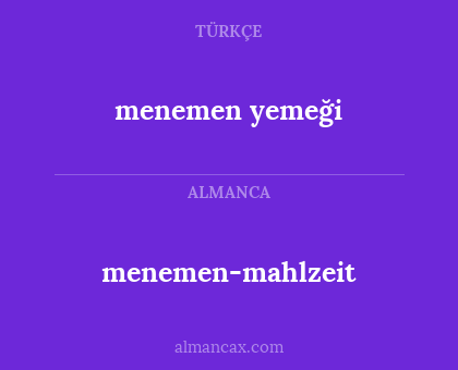 menemen-mahlzeit - menemen yemeği