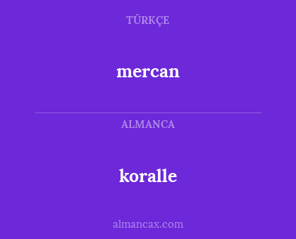 koralle - mercan