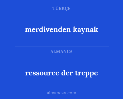 ressource der treppe - merdivenden kaynak