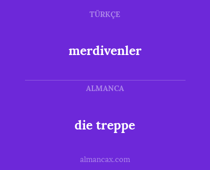 die treppe - merdivenler