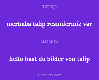 hello hast du bilder von talip - merhaba talip resimleriniz var
