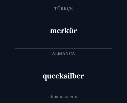 merkür - quecksilber