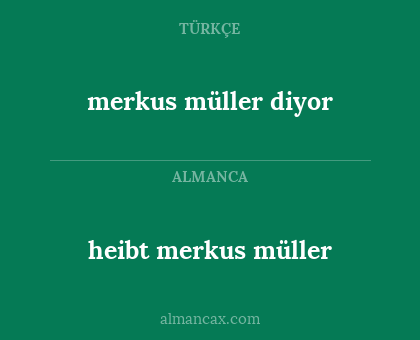 heibt merkus müller - merkus müller diyor