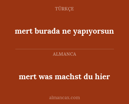 mert was machst du hier - mert burada ne yapıyorsun
