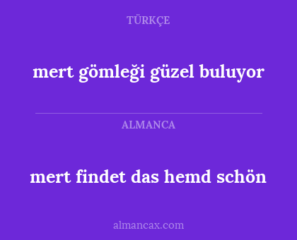 mert findet das hemd schön - mert gömleği güzel buluyor