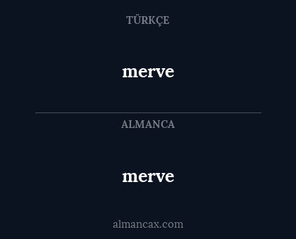 merve - merve