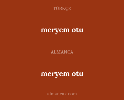 meryem otu - meryem otu