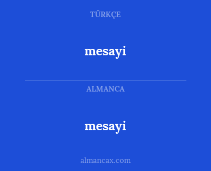 mesayi - mesayi
