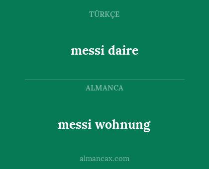 messi daire - messi wohnung