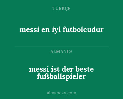 messi en iyi futbolcudur - messi ist der beste fußballspieler