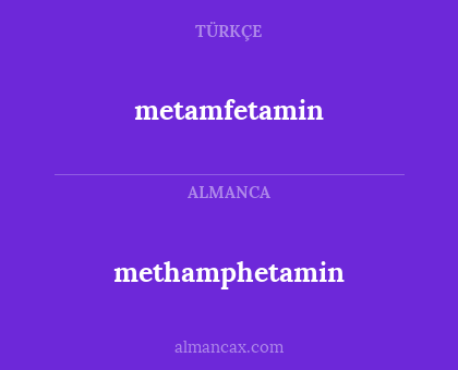 methamphetamin - metamfetamin