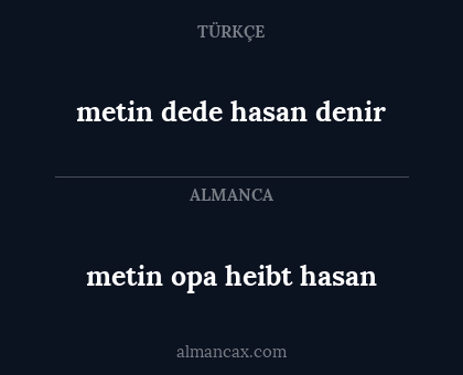 metin opa heibt hasan - metin dede hasan denir