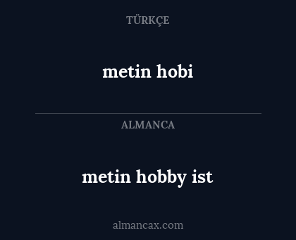 metin hobby ist - metin hobi