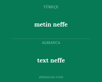 text neffe - metin neffe