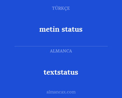 metin status - textstatus