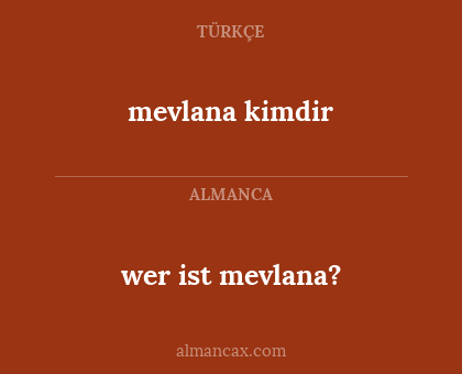 wer ist mevlana? - mevlana kimdir