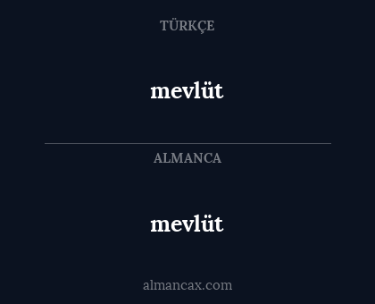 mevlüt - mevlüt