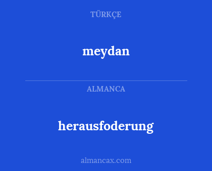 meydan - herausfoderung