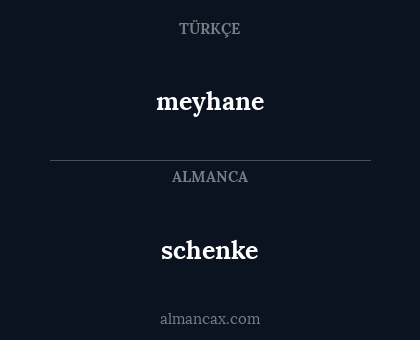 schenke - meyhane