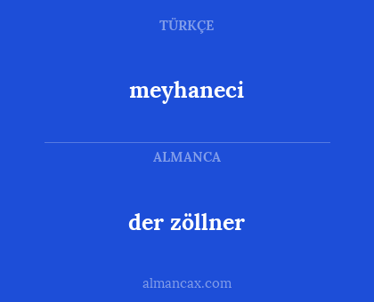 der zöllner - meyhaneci
