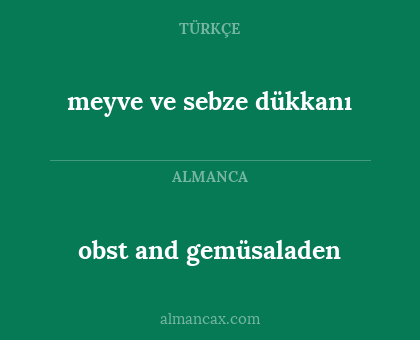 meyve ve sebze dükkanı - obst and gemüsaladen