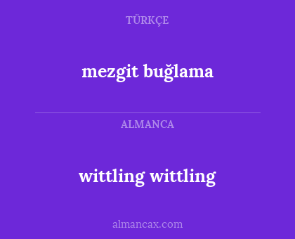 mezgit buğlama - wittling wittling