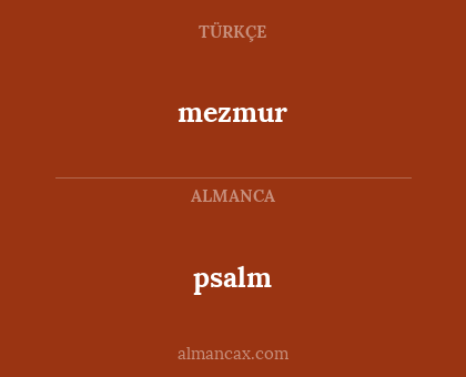 mezmur - psalm