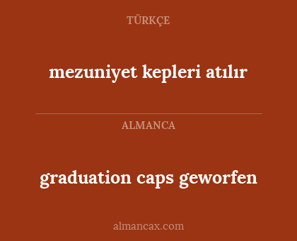 mezuniyet kepleri atılır - graduation caps geworfen