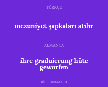 ihre graduierung hüte geworfen - mezuniyet şapkaları atılır