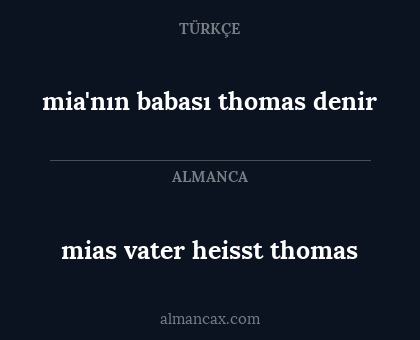 mia'nın babası thomas denir - mias vater heisst thomas