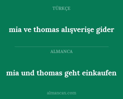 mia und thomas geht einkaufen - mia ve thomas alışverişe gider