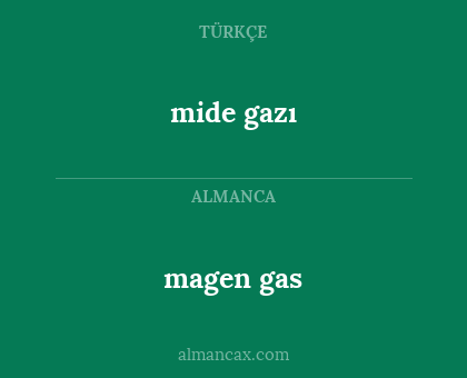 magen gas - mide gazı