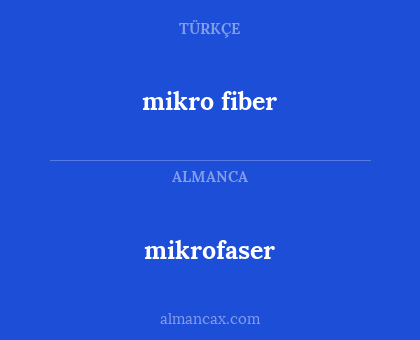 mikrofaser - mikro fiber