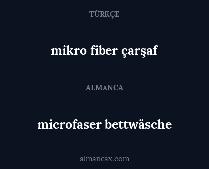 microfaser bettwäsche - mikro fiber çarşaf