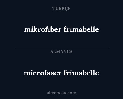 microfaser frimabelle - mikrofiber frimabelle