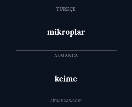 mikroplar - keime