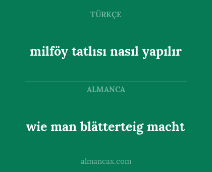 wie man blätterteig macht - milföy tatlısı nasıl yapılır