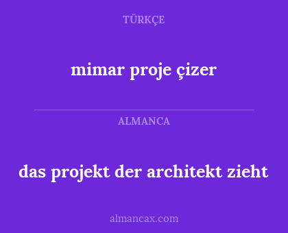 mimar proje çizer - das projekt der architekt zieht