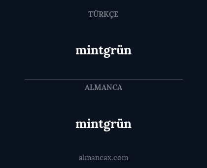 mintgrün - mintgrün