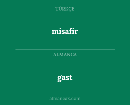 gast - misafir