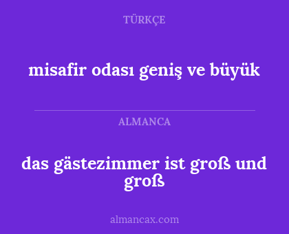 das gästezimmer ist groß und groß - misafir odası geniş ve büyük